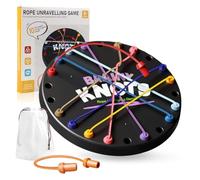 wlsvega Break Rope Game - Untangling Table Strategy - Knot Puzzle Board Game - Gran Juego para NiñOs Y Adultos, DesafíO de Desenredar la Cuerda para Ejercitar la Mente (con Bolsa de Almacenamiento)