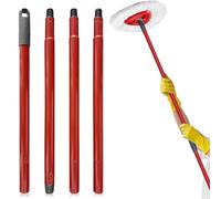 wlsvega DiseñO Ajustable en 4 Secciones Fregona Turbo - Recambio Turbo Fregona - PaloFregona - Compatible con Roscas Alemanas,Ahorra Espacio,Apto para Mangos de Recambio para Fregonas