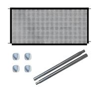 wlsvega Vallas para Perros - Puerta Seguridad Bebe - Barrera Seguridad NiñOs - DiseñO TelescóPico,110x72cm,Adecuado para Escaleras,Puertas Interiores,Pasillos (con 2 Varillas MetáLicas + 4 Ganchos)