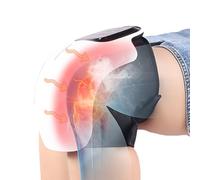 WLSYX Masajeador De Rodilla Individual, Inalámbrico, con Función De Calor Y Panel Táctil Inteligente. 3 Niveles De Intensidad De Vibración Ajustables. Recargable. Ideal para El Dolor De Rodilla