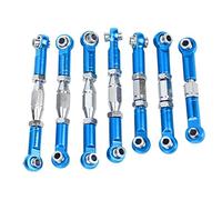 WLtoys 144001 1/14 RC - Barras servo-tensoras de metal resistentes, fáciles de instalar, paquete de 7 unidades, ideales para los entusiastas de los coches RC (azul)