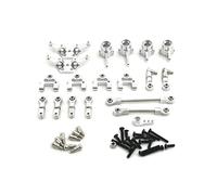Wltoys 284161 284010 284131 K989 k979 K969 P929 P939 Kit de piezas de actualización de metal 1/28 RC Car Upgrade Accessories Set (Plata)