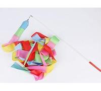 WLTY 2 Metros, 4M, 6M, Cintas Coloridas para Gimnasio, Cinta de Baile, Arte rítmico, Gimnasia, Ballet, Serpentina, Varilla giratoria, Palo de Arco Iris, Entrenamiento