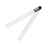 WLUAYITC Ángulo del medidor Digital de 360 Grados, resolución 0,05 Grados, precisión ±0,3 Grados, inclinómetro, Regla Digital de ángulo, goniómetro electrónico(5422-300B)