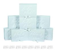 WLUSEAXI Juego de 16 cajas de propuesta de dama de honor, paquete de 8 cajas y tarjetas de dama de honor, caja de regalo de propuesta de matrona de honor, caja de dama de honor, caja de regalo para