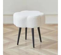 WLXAOZ Lammwolle Hocker Wolke Dressing Hocker Schlafzimmer Cloud Dressing Hocker Mädchen Stuhl Make-up Hocker Hocker für Wohnzimmer/Ankleidezimmer/Schlafzimmer/Büro