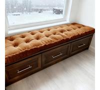 WLXFF Cojín de Suelo Acolchado, Cojín de Banco para Interiores y Exteriores, Cojines de Banco de 4 Pulgadas de Grosor, para Jardin, Zapatero, Asientos de Sofa, Palets, Porche,No2,160X50cm