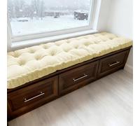 WLXFF Cojín de Suelo Acolchado, Cojín de Banco para Interiores y Exteriores, Cojines de Banco de 4 Pulgadas de Grosor, para Jardin, Zapatero, Asientos de Sofa, Palets, Porche,No10,170x50cm