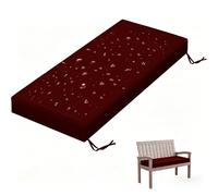 WLXFF Cojín Ergonómico para Banco Exterior, 5 cm Grosor Impermeable Antideslizante, Resistente al Uso Diario en Jardín y Balcón