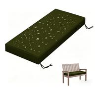 WLXFF Cojín Ergonómico para Banco Exterior, 5 cm Grosor Impermeable Antideslizante, Resistente al Uso Diario en Jardín y Balcón