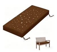 WLXFF Cojín Ergonómico para Banco Exterior, 5 cm Grosor Impermeable Antideslizante, Resistente al Uso Diario en Jardín y Balcón