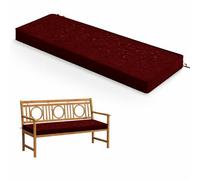 WLXFF Cojines Banco Exterior con Ribetes 5cm Grosor, Impermeables y Antideslizantes, Almohadilla Lavable Multiusos para Jardín, Terraza y Columpio