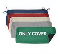 WLXFF Fundas de Cojines para Asientos de Silla de Jardín, Tela Impermeable Funda de Reemplazo con Cremallera, Antideslizante, para Cojín Cuadrado de Cocina Comedor Sofá,No10,80X40X5CM