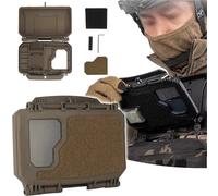 WLXW Caja Táctica MOLLE For Teléfono Móvil, Chaleco Caza, Tablero Navegación, Caja Equipo Instantáneo For Exteriores, Equipo For CS, Airsoft, Paintball, Wargame(BK)