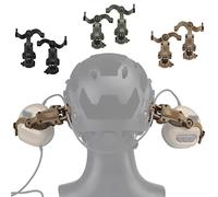 WLXW Casco Táctico Ops Core ARC & Team Wendym-LOK Adaptador De Riel, Suspensión Auriculares Soporte Accesorio Auriculares Orejeras Soporte para Pickup Earmor Ptt Casco Aux Protection,Tan