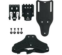 WLXW Funda Pistola con Plataforma Caza - Adaptador Molle Muslo Pierna, Plataforma Universal Trabilla Cinturón con Kit QLS(Black)