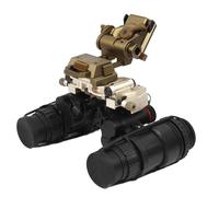 WLXW Gafas Visión Nocturna Solo Tubo PVS18 con Puente Binocular Aluminio, Montura Rhino L4G24, Soporte Metálico For Casco Táctico Cosplay Airsoft(Set)