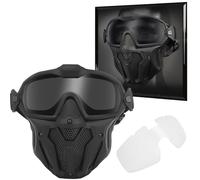 WLXW Máscara Paintball Airsoft Gafas Abanico Antivaho, Transpirable Fresca Caza, Entrenamiento, Cosplay, Etc Accesorio Rápido Casco(CP)