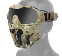 WLXW Máscara Paintball Airsoft Gafas Abanico Antivaho, Transpirable Fresca Caza, Entrenamiento, Cosplay, Etc Accesorio Rápido Casco(CP)