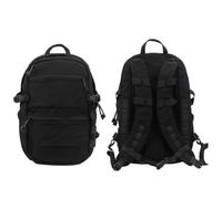 WLXW Mochila Táctica Asalto For Exteriores, Chaleco Acoplable, Placa Trasera Ataque, Mochila Modular Multifuncional For CS, Caza, Airsoft, Juegos Guerra, Paintball Equipo(BK)