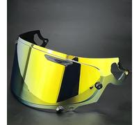 WLYGUO Visera Casco de Motocicleta para ARAI RX7X/XD/NE0, Visera Tintada Accesorios de Repuesto, Anti UV Anti Fog Anti Scratch Visera de Lente,Normal-G Tea Gold