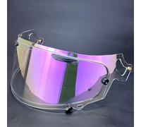 WLYGUO Visera Casco de Motocicleta para ARAI RX7X/XD/NE0, Visera Tintada Accesorios de Repuesto, Anti UV Anti Fog Anti Scratch Visera de Lente,Normal-E Aurora Purple