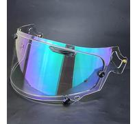 WLYGUO Visera Casco de Motocicleta para ARAI RX7X/XD/NE0, Visera Tintada Accesorios de Repuesto, Anti UV Anti Fog Anti Scratch Visera de Lente,Normal-C Aurora Green