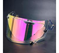 WLYGUO Visera Casco de Motocicleta para ARAI RX7X/XD/NE0, Visera Tintada Accesorios de Repuesto, Anti UV Anti Fog Anti Scratch Visera de Lente,Normal-H Aurora Pink