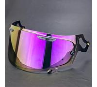 WLYGUO Visera Casco de Motocicleta para ARAI RX7X/XD/NE0, Visera Tintada Accesorios de Repuesto, Anti UV Anti Fog Anti Scratch Visera de Lente,Normal-I Tea Purple
