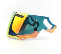 WLYGUO Visera Casco de Motocicleta para ARAI RX7X XD NE0 VX, Visera Tintada Accesorios de Repuesto, Anti UV Anti Fog Anti Scratch Visera de Lente,Normal-E Golden Red
