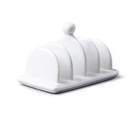 WM Bartleet & Sons 1750 T304 Tostadora Tradicional de Porcelana con 4 Ranuras con asa de Transporte, Color Blanco