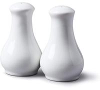 WM Bartleet & Sons 1750 T444 Juego de salero y pimentero Tradicional de Porcelana, 13 cm, Color Blanco