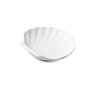 WM Bartleet & Sons 1750 T481 Plato de Porcelana Tradicional con diseño de Conchas, 7,5 cm, Color Blanco