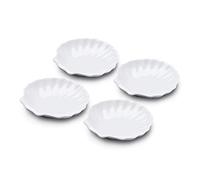 WM Bartleet & Sons 1750 TSET108 - Juego de 4 platos de porcelana tradicional (13 cm), color blanco