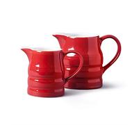 WM Bartleet & Sons 1750 TSET11 Juego de 2 jarras Tradicionales de Porcelana (500 ml, 1 (250 ml, ½ Pinta) -Rojo