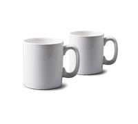 WM Bartleet & Sons 1750 TSET66 - Juego de 2 tazas de porcelana tradicional, 0,7 pt/400 ml, color blanco