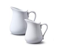 Wm Bartleet & Sons - Jarras de porcelana, Blanco, 300ml/450ml Pack of 2