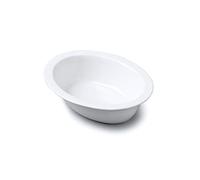 Wm Bartleet & Sons - Plato ovalado para tartas (porcelana), Blanco, 19 cm