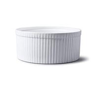 WM Bartleet & Sons - Plato para soufflé, de porcelana, tradicional, profesional, color blanco, Blanco, 22 cm