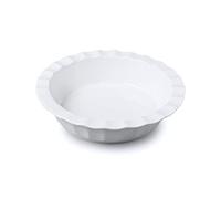 WM Bartleet & Sons - Plato para tartas, porcelana, Blanco, 23 cm