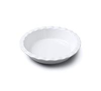 Wm Bartleet & Sons - Plato redondo de porcelana con borde ondulado, Blanco, 20 cm