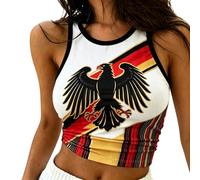 Wm Top 2026 Deutschland Damen Sexy Tank Top Fußball Tops Original Große Größen Wm Trikot 2026 Vintage Tanktops Mode Football Classic FußballTrikot Frauen Stretch Fan Shirt Fun-T Sportfan T-Shirts S