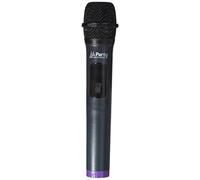 WM-USB - PARTY Light & Sound - Sistema de micrófono UHF vía USB con 1 receptor (USB), 1 adaptador de jack y 1 micrófono de mano UHF con pantalla digital - Negro