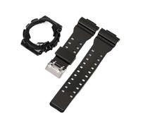 WMAMBZNDHP Correa De Caja Apta For Casio Fit For G-Shock GA-100/110/120 GA-140 GD-100/110/120 GLS-100 GAX-100 Accesorios De Banda De Reloj Con Bisel Brillante De Resina TPU(Black)