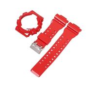 WMAMBZNDHP Correa De Caja Apta For Casio Fit For G-Shock GA-100/110/120 GA-140 GD-100/110/120 GLS-100 GAX-100 Accesorios De Banda De Reloj Con Bisel Brillante De Resina TPU(Red)