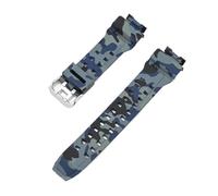 WMAMBZNDHP Correa De Camuflaje Apta For Casio Fit For G-Shock G-9200 GW-9200 9101 9102 9110 9125 Pulsera De Reloj Deportivo Resistente Al Agua De Goma De Resina For Hombres(Camo Royal blue)