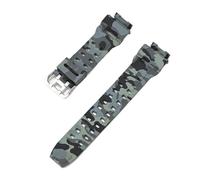 WMAMBZNDHP Correa De Camuflaje Apta For Casio Fit For G-Shock G-9200 GW-9200 9101 9102 9110 9125 Pulsera De Reloj Deportivo Resistente Al Agua De Goma De Resina For Hombres(Camouflage Grey)