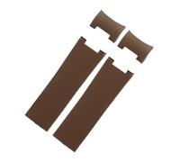 WMAMBZNDHP Correa de caucho de silicona con extremo curvado de 22 mm for Ulysse Fit for Nardin Watchband 263 Fit for DIVER Pulseras de reloj de metal a prueba de agua Negro Marrón Azul(B brown-no buck