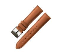 WMAMBZNDHP Correa de reloj apta for Fossil, resistente al agua, hebilla de acero rosa azul oscuro, correas de reloj universales de 22mm y 24mm(Light Brown-Black-K8,22mm)
