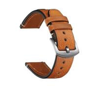 WMAMBZNDHP Correa De Reloj Apta For Seiko Apta For Correas De Reloj Snxs79 For Hombres Y Mujeres Aptas For Rolex 18mm 20mm 22mm Pulsera De Cinturón De Muñeca(LightBown-Silver,22mm)